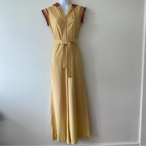 NuPhase Pants - Vintage NuPhase wide leg hooded jumpsuit with tie belt